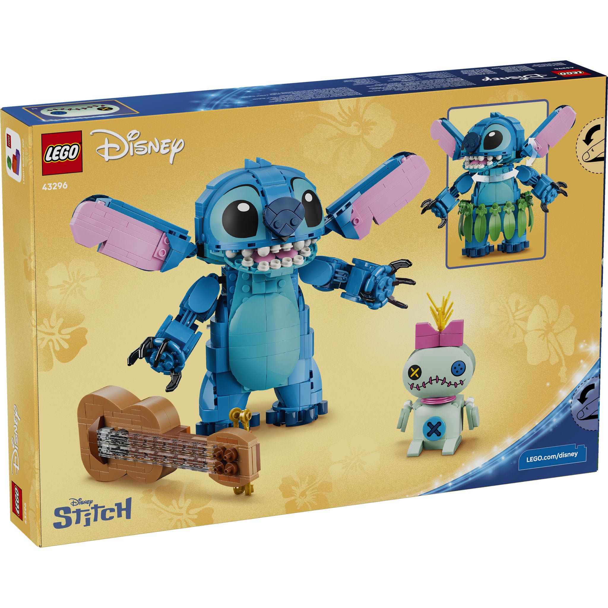 LEGO 43296 Disney Classic Stitch & Scrump Set in packaging
