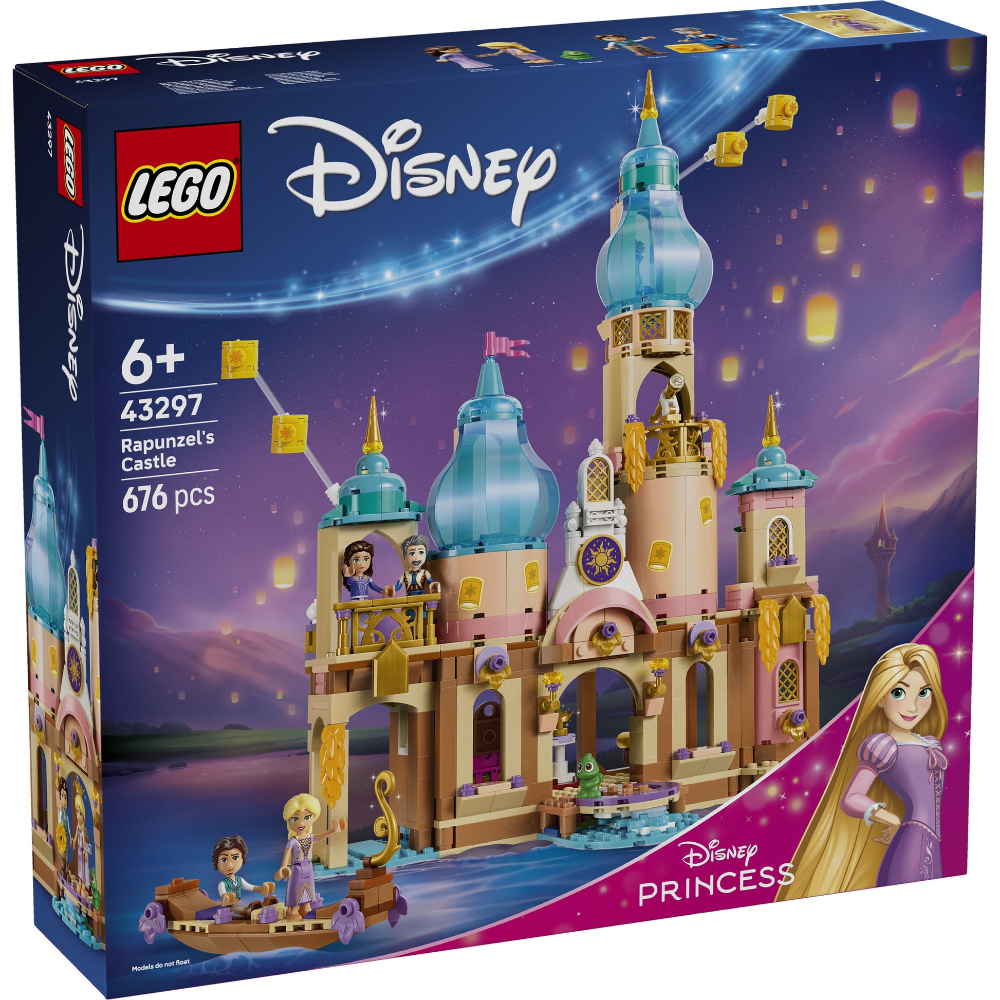 LEGO 43297 Disney Princess Rapunzel's Castle Set in packaging