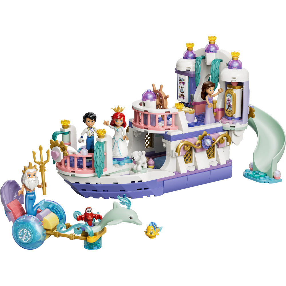 LEGO 43299 Disney Princess Ariel's Royal Wedding Boat Set assembled