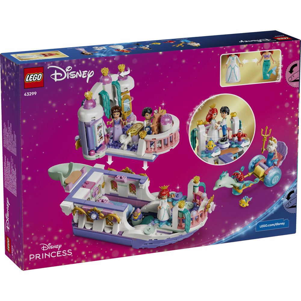 LEGO 43299 Disney Princess Ariel's Royal Wedding Boat Set in packaging