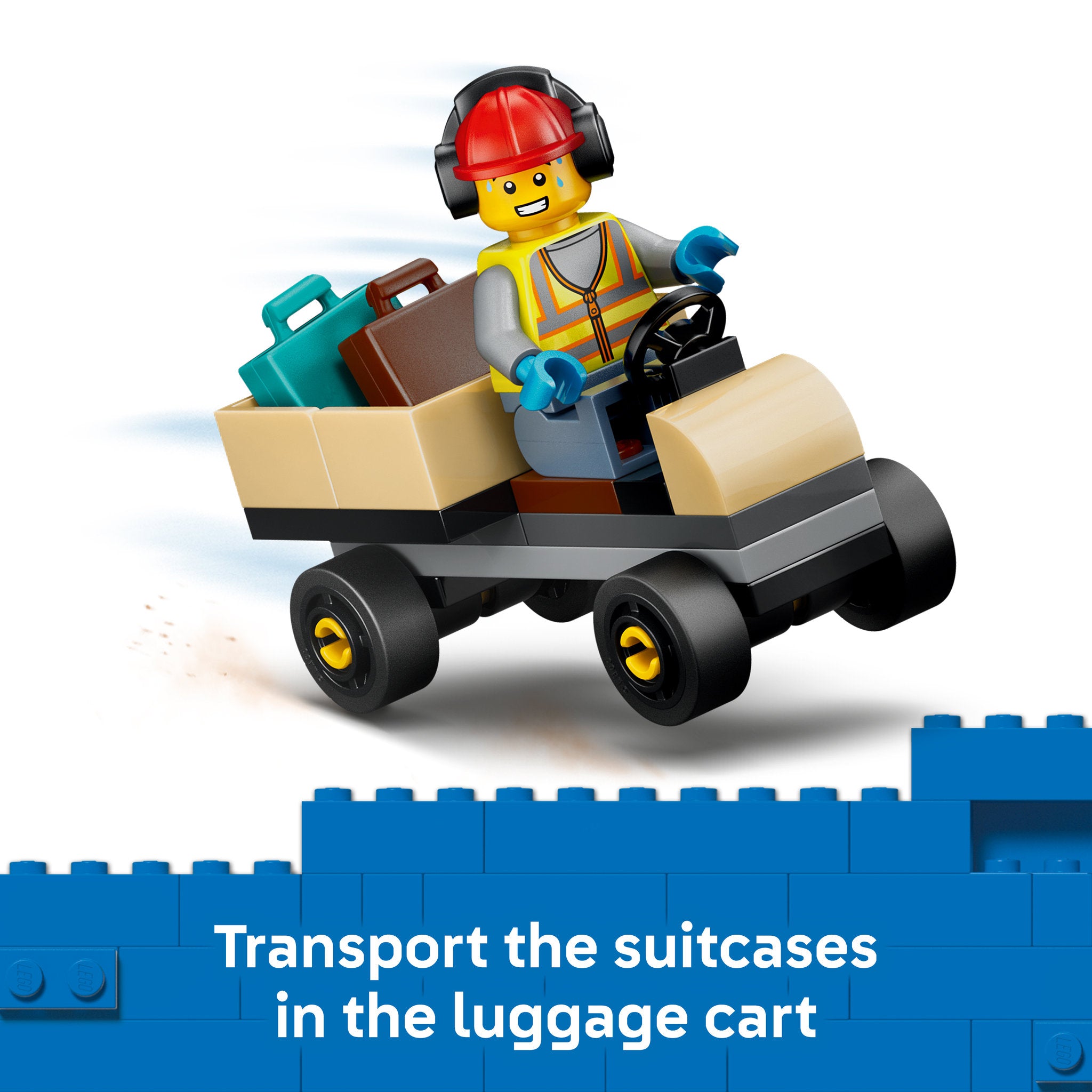 The luggage cart in the LEGO 60492 City Passenger Jet Set