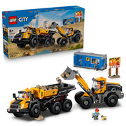 LEGO 60494 City Dump Truck & Front End Loader Set in packaging, and assembled