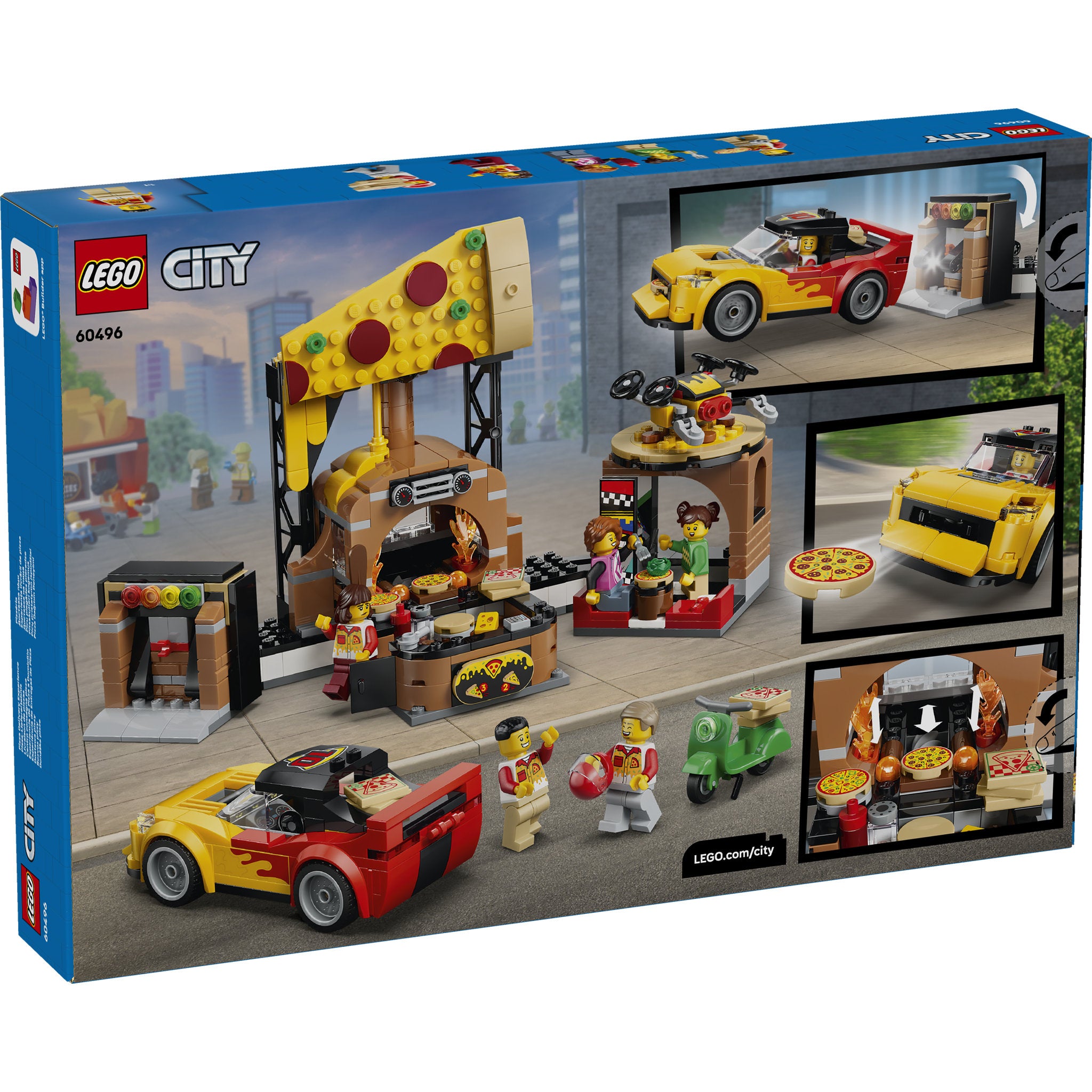 LEGO 60496 City Pizza Delivery Experience With Vehicles Set in packaging