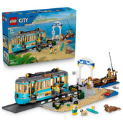 LEGO 60506 City Classic Beach Streetcar Set assembled, and in packaging