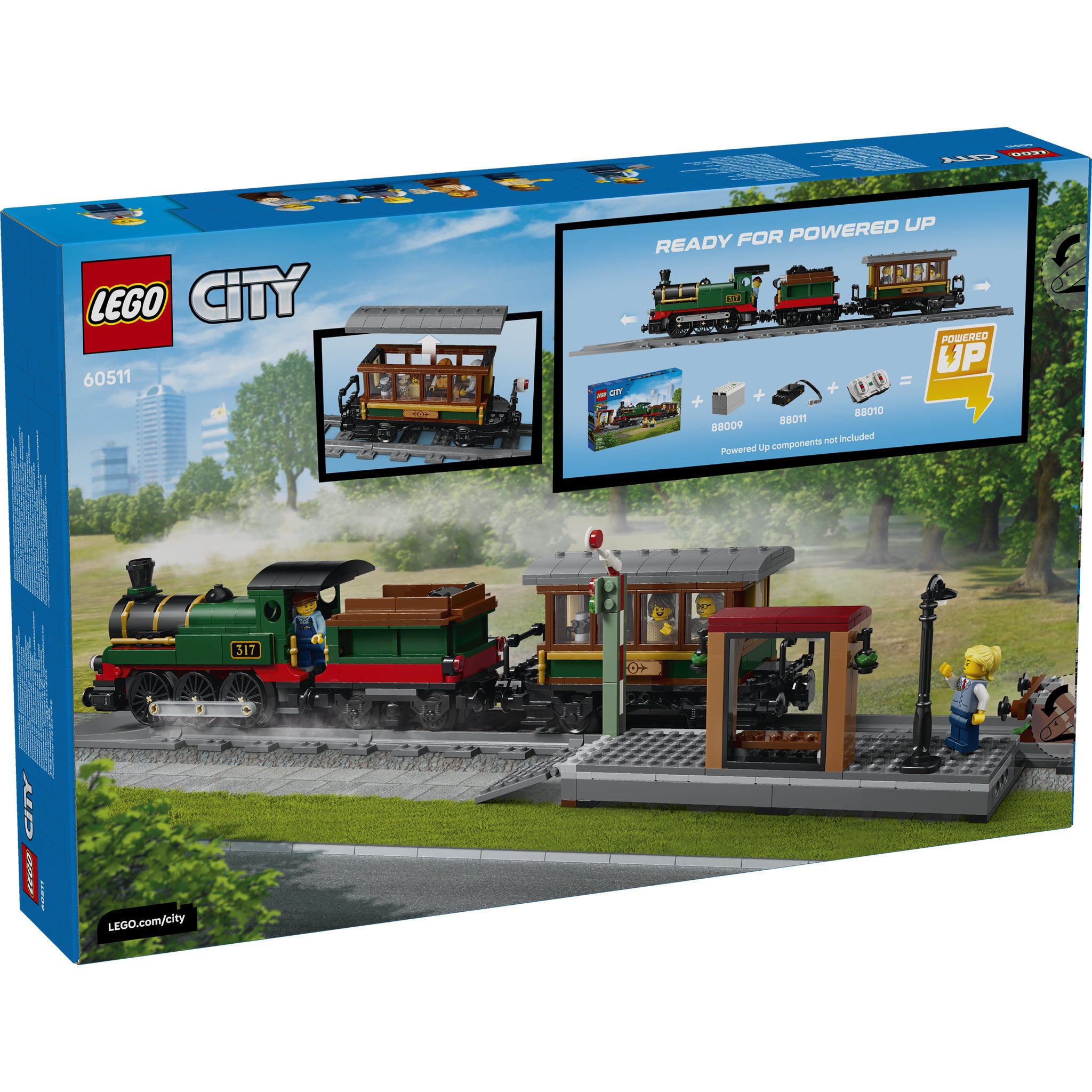 LEGO 60511 City Vintage Steam Train Set in packaging