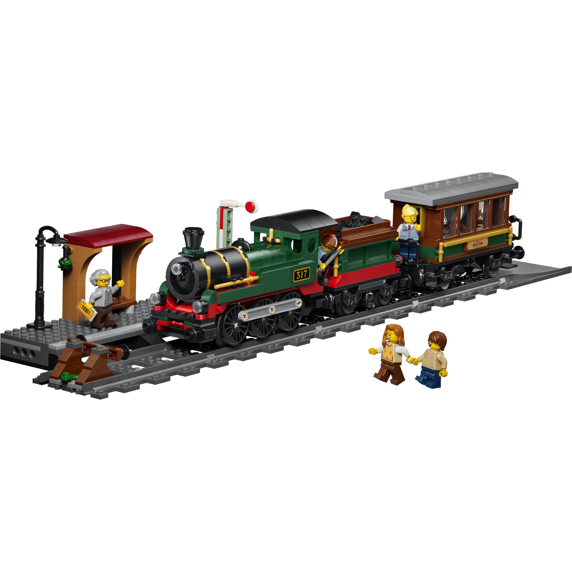 Assembled LEGO 60511 City Vintage Steam Train Set
