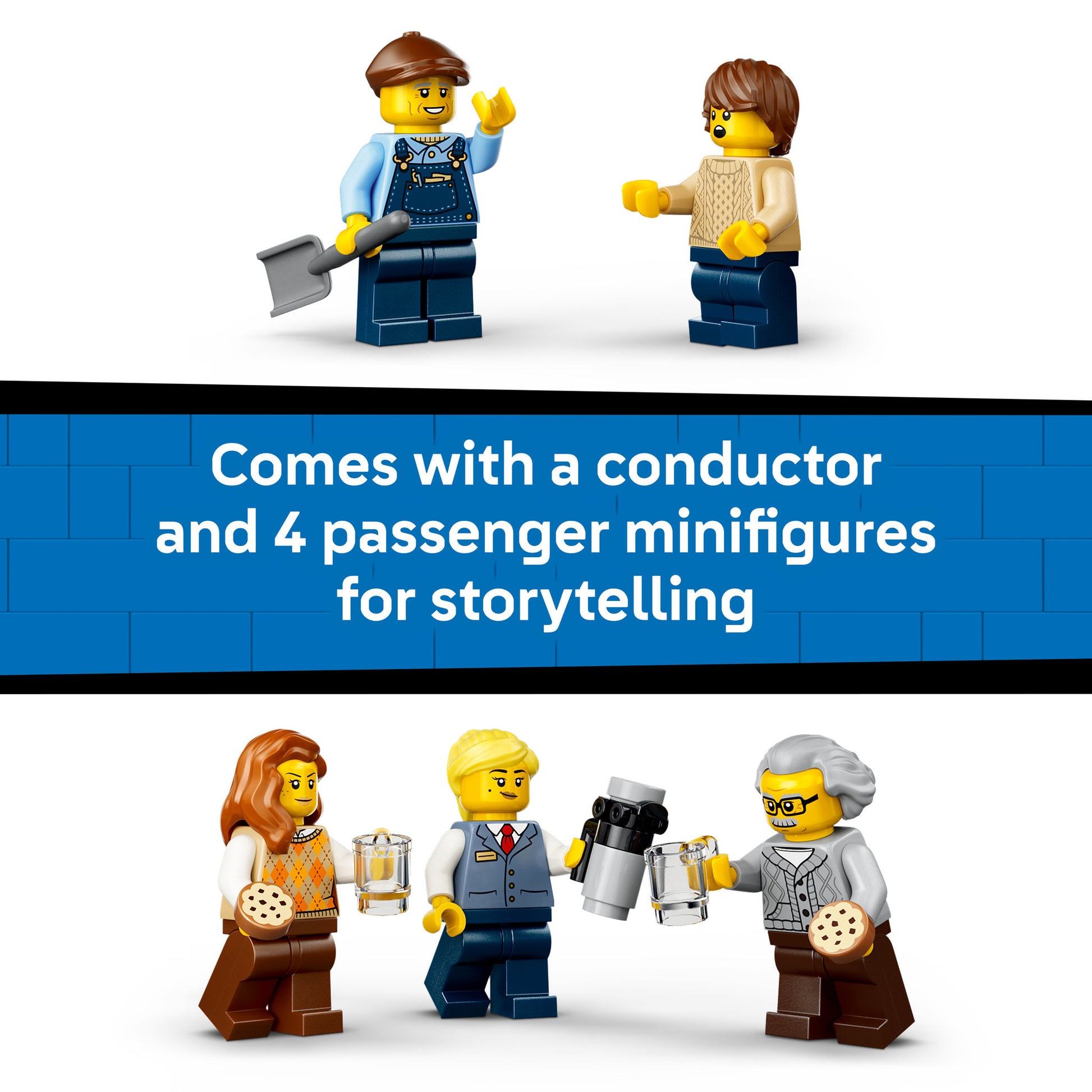 Conductor minifigure in the LEGO 60511 City Vintage Steam Train Set