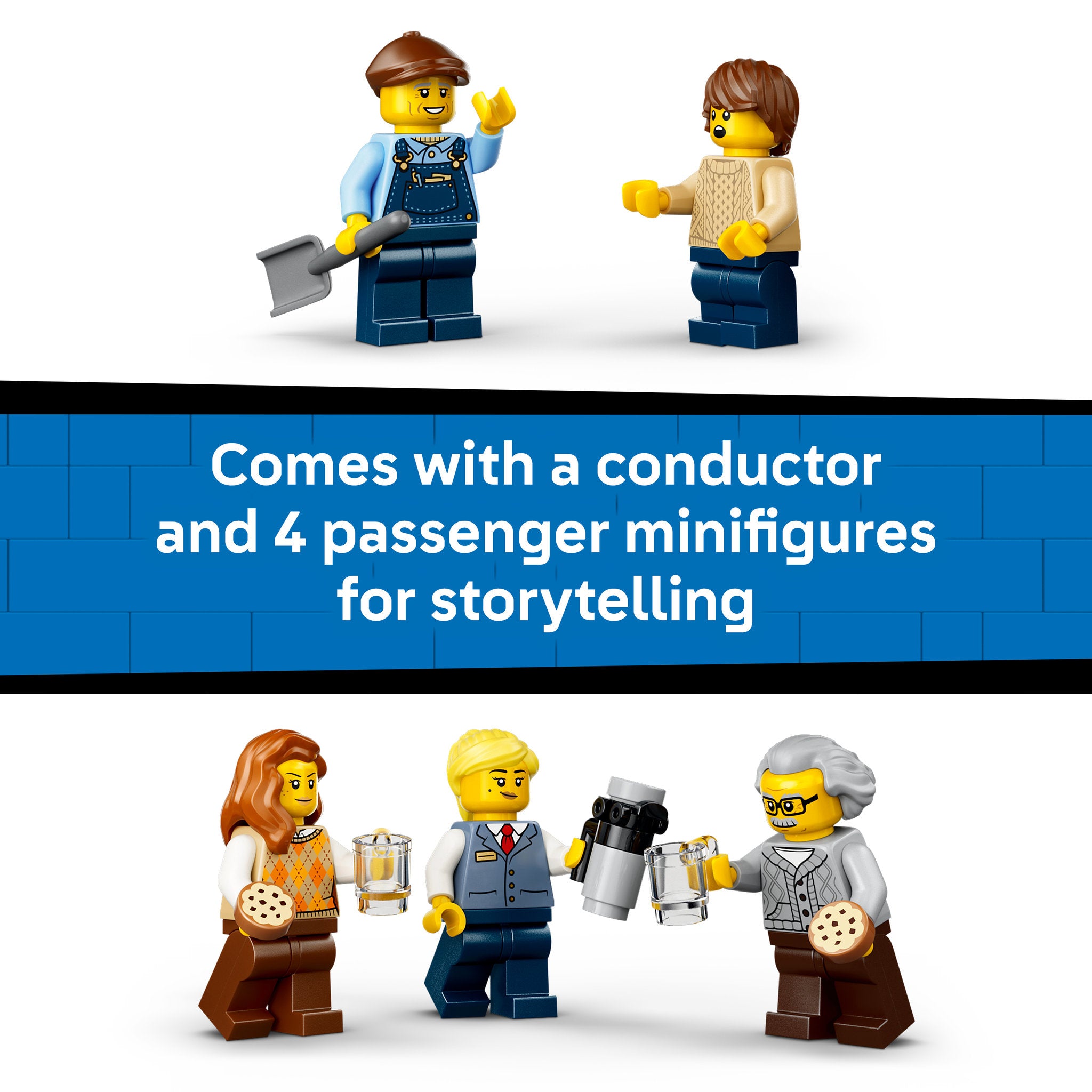 Conductor minifigure in the LEGO 60511 City Vintage Steam Train Set