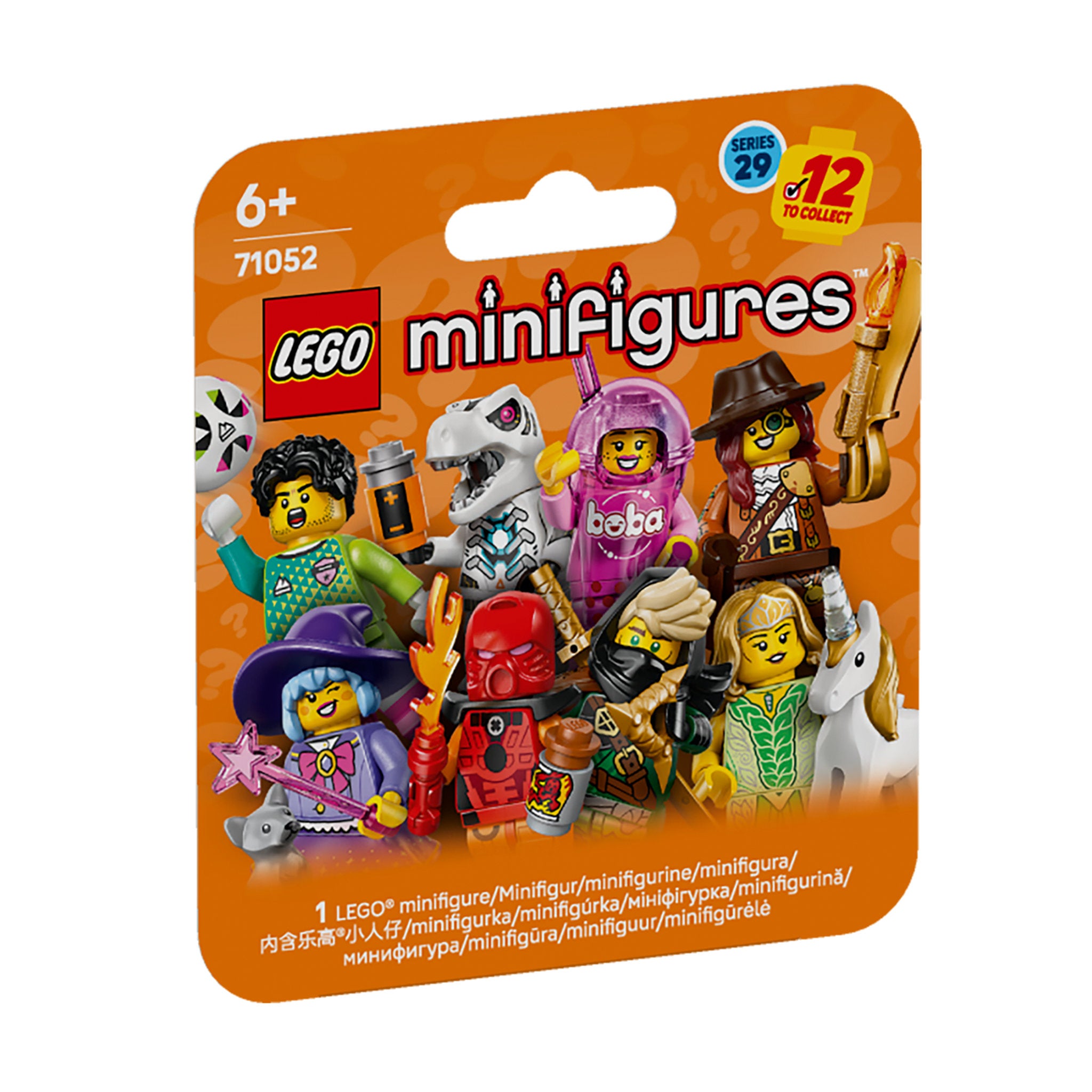 Packaging for the LEGO 71052 Minifigures Series 29 People Individual Mystery Surprise Collectable Blind Bag
