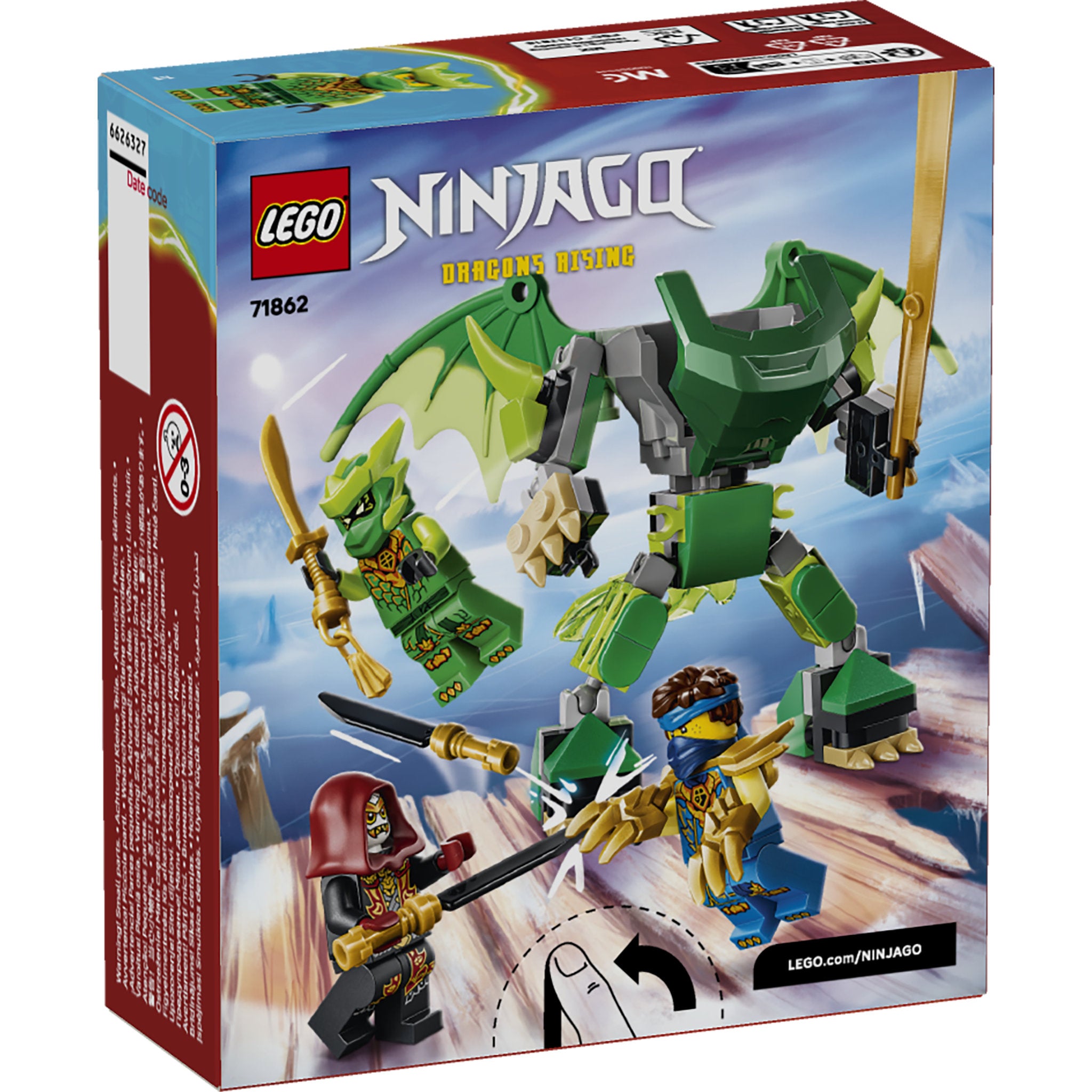 LEGO 71862 NINJAGO Lloyds Dragon Mech Battle Pack Set in packaging