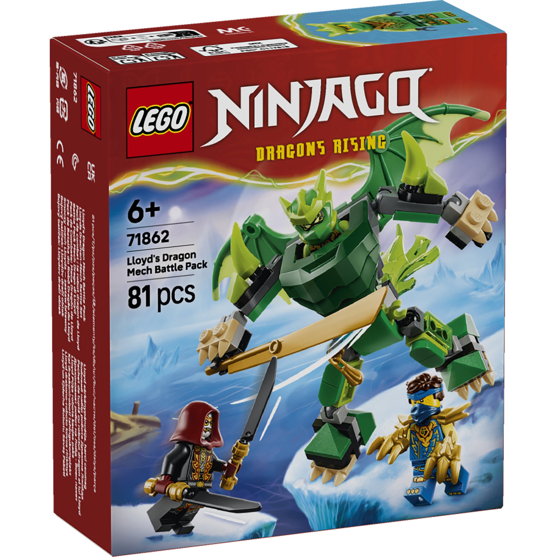 LEGO 71862 NINJAGO Lloyds Dragon Mech Battle Pack Set in packaging