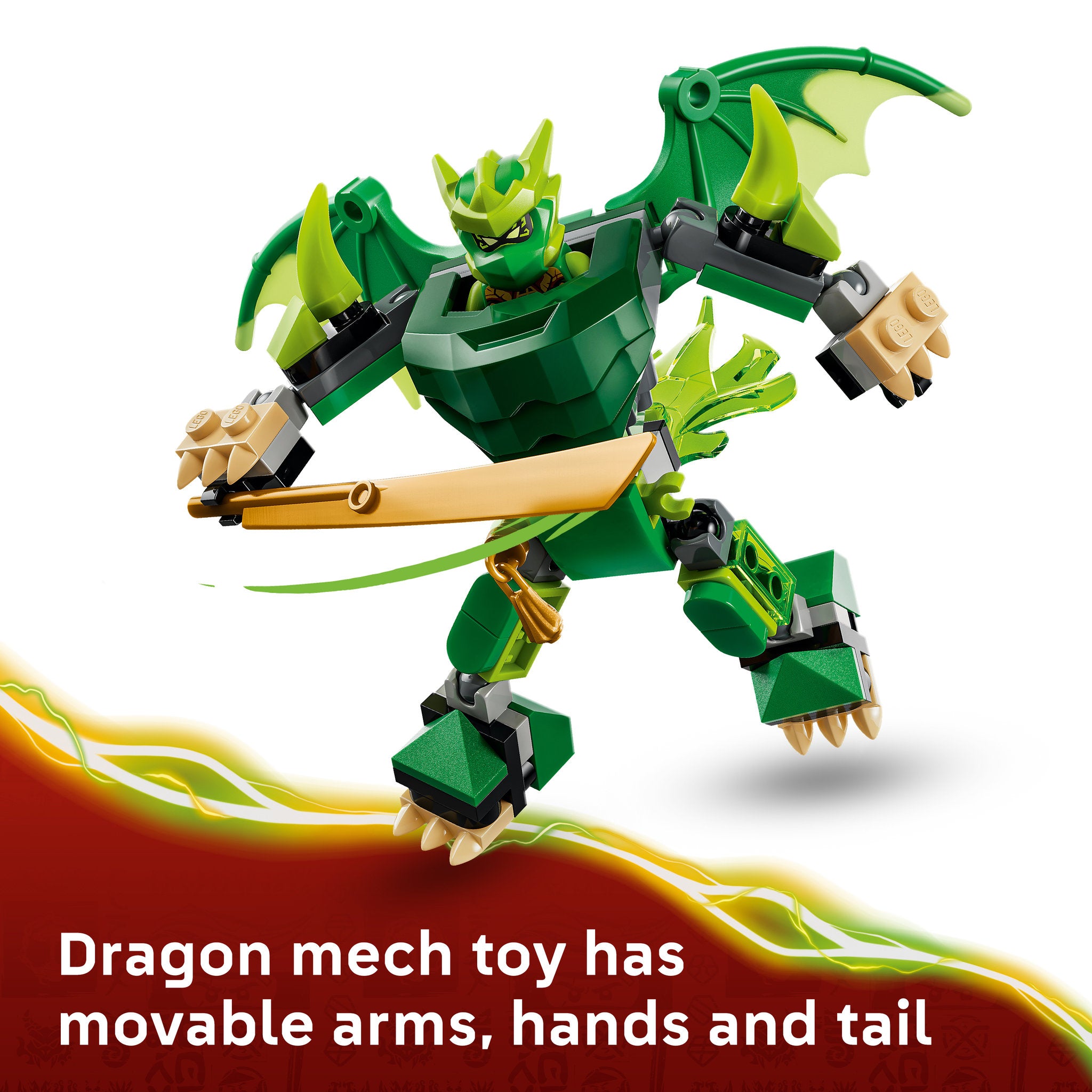 Dragon mech in the LEGO 71862 NINJAGO Lloyds Dragon Mech Battle Pack Set