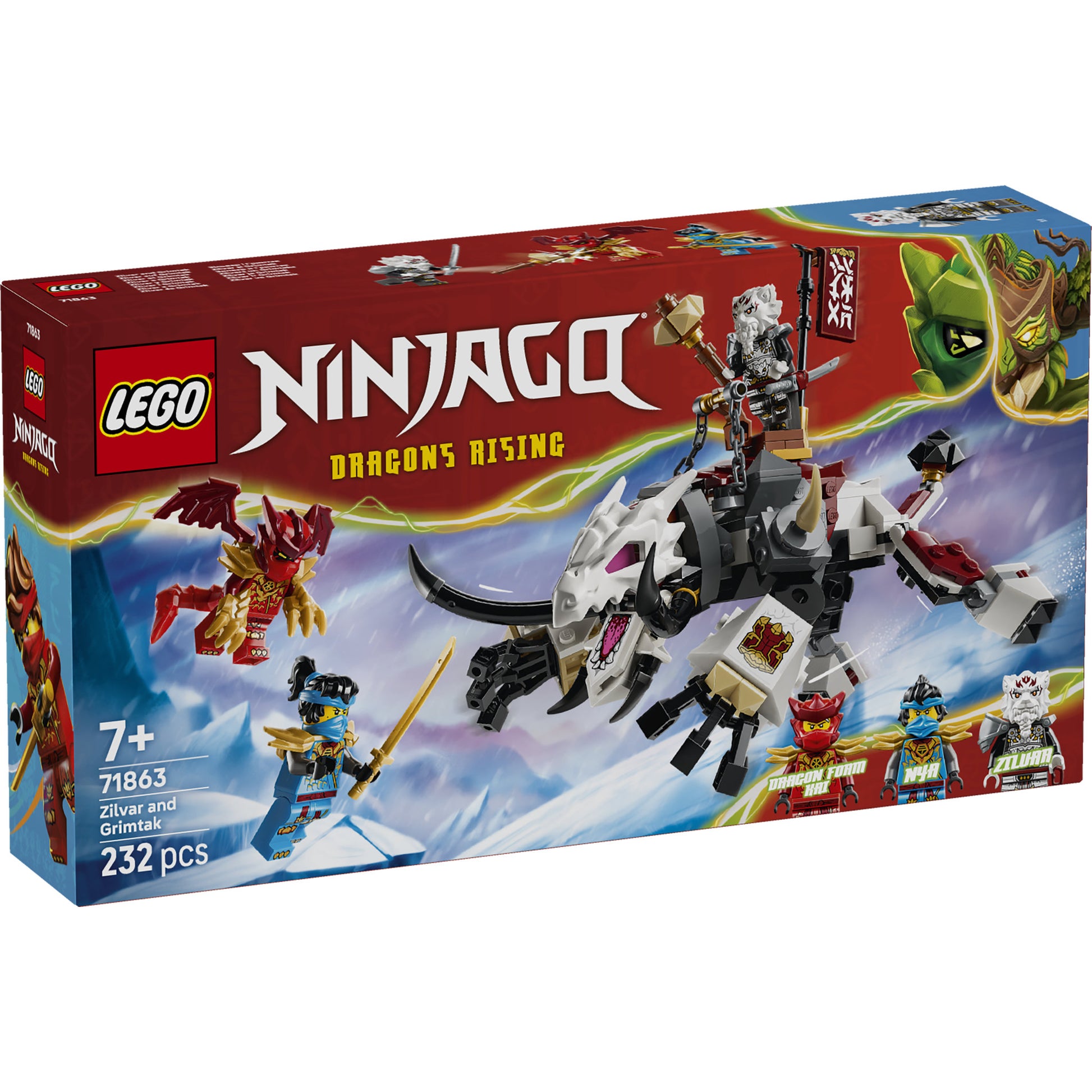 LEGO 71863 NINJAGO Zilvar and Grimtak The Dragon Beast in packaging