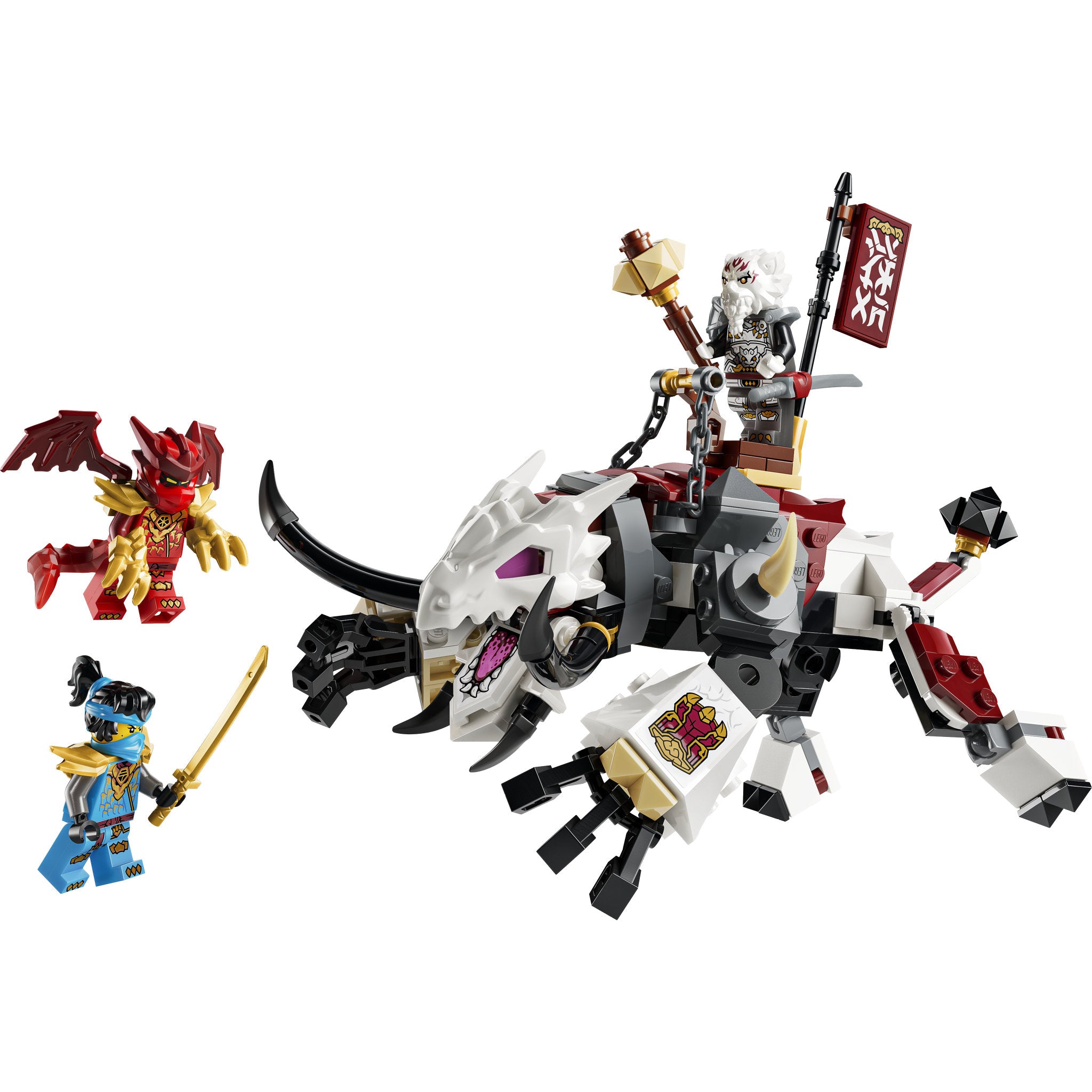Assembled LEGO 71863 NINJAGO Zilvar and Grimtak The Dragon Beast