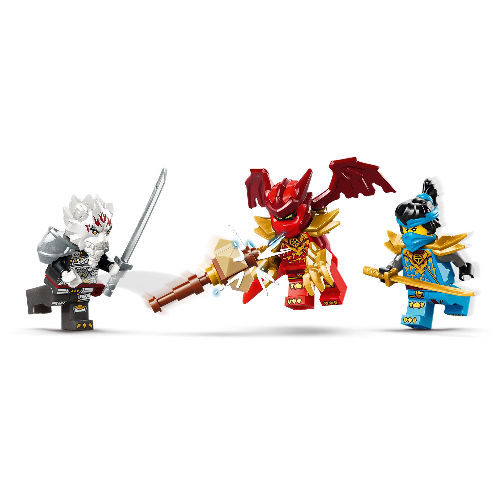 Minifigures in the LEGO 71863 NINJAGO Zilvar and Grimtak The Dragon Beast