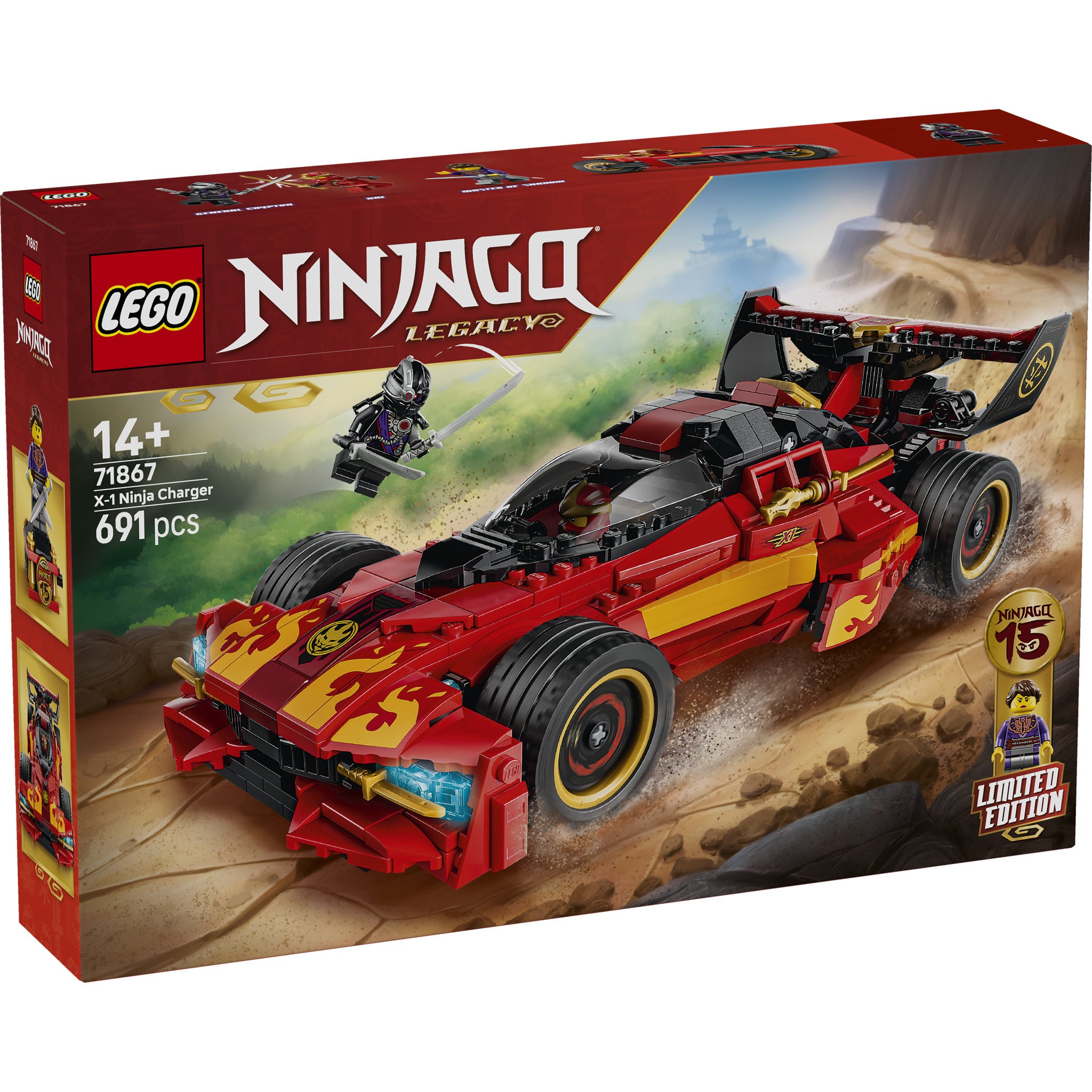 LEGO 71867 NINJAGO X-1 Ninja Charger 15th Anniversary Set in packaging