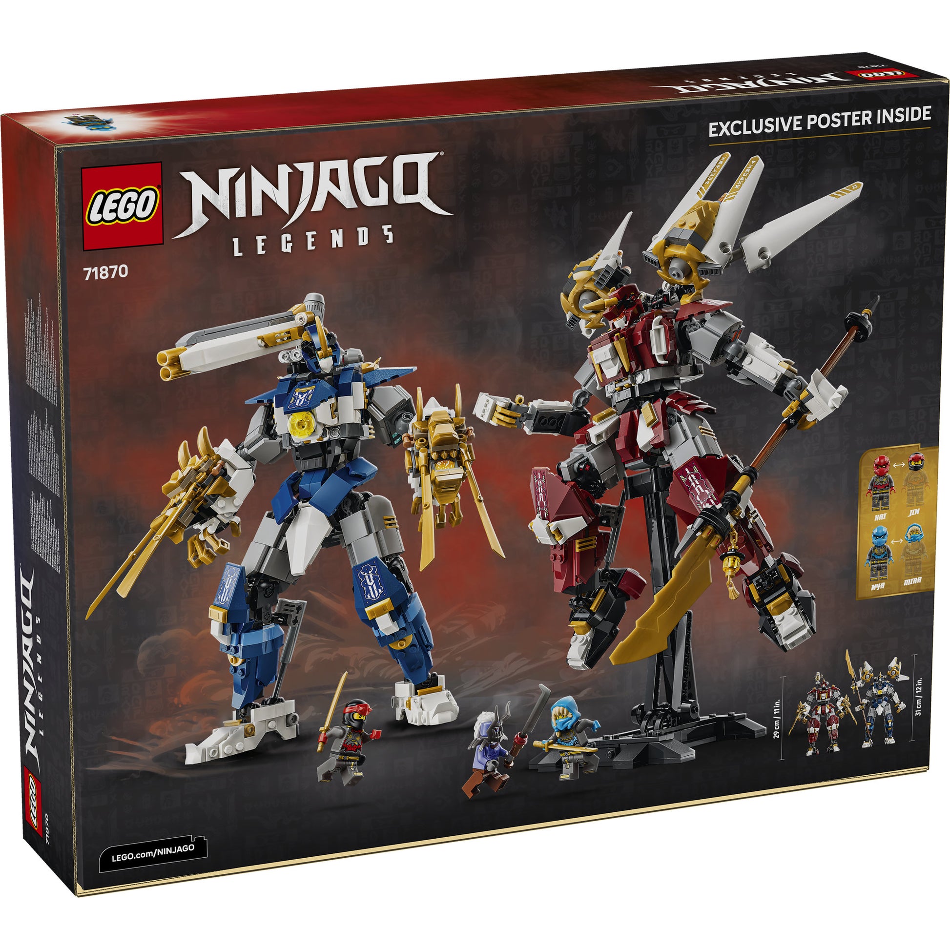 LEGO 71870 NINJAGO The Twin Titan Mechs in packaging