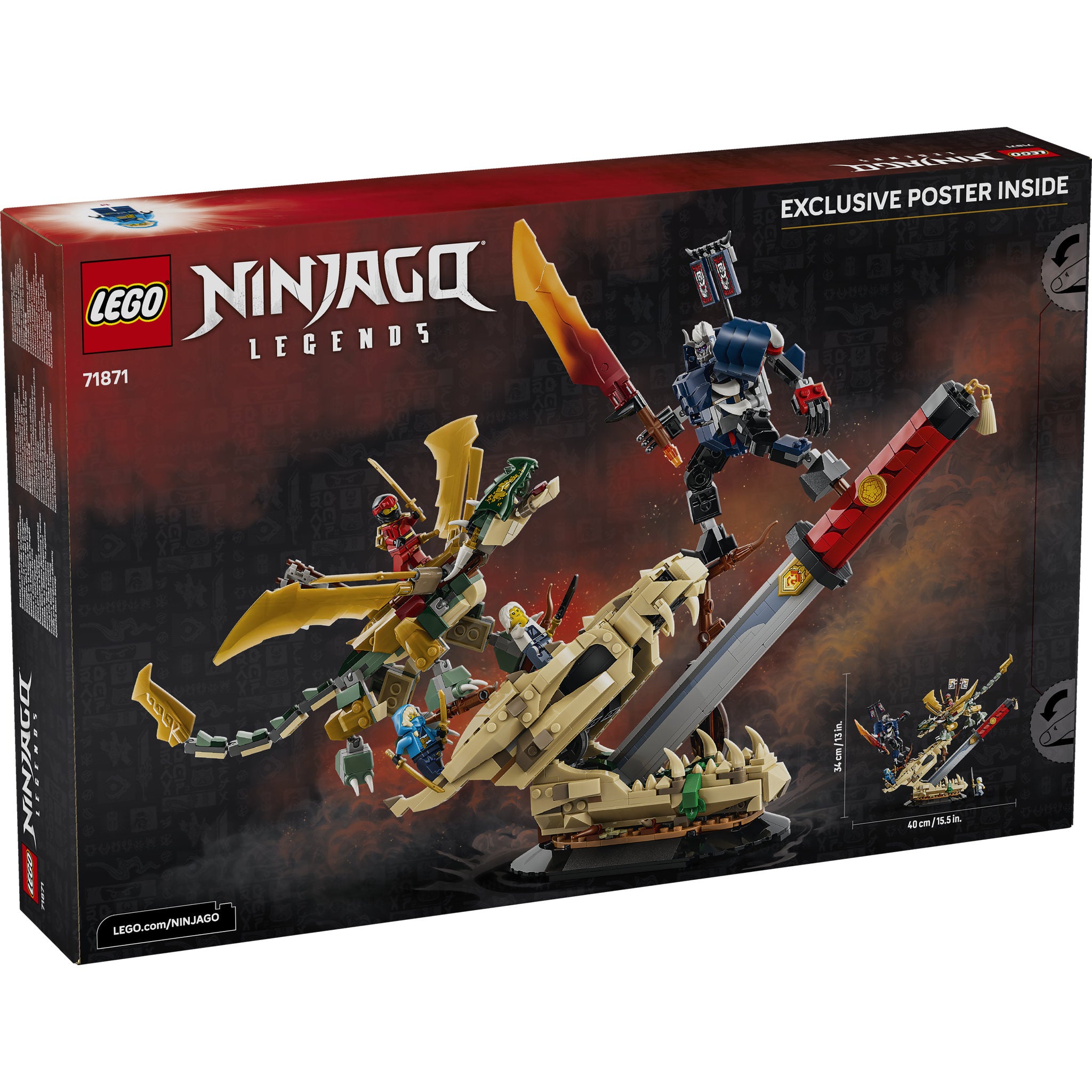 LEGO 71871 NINJAGO Blade Of Time - Dragon & Oni Warrior Set in packaging