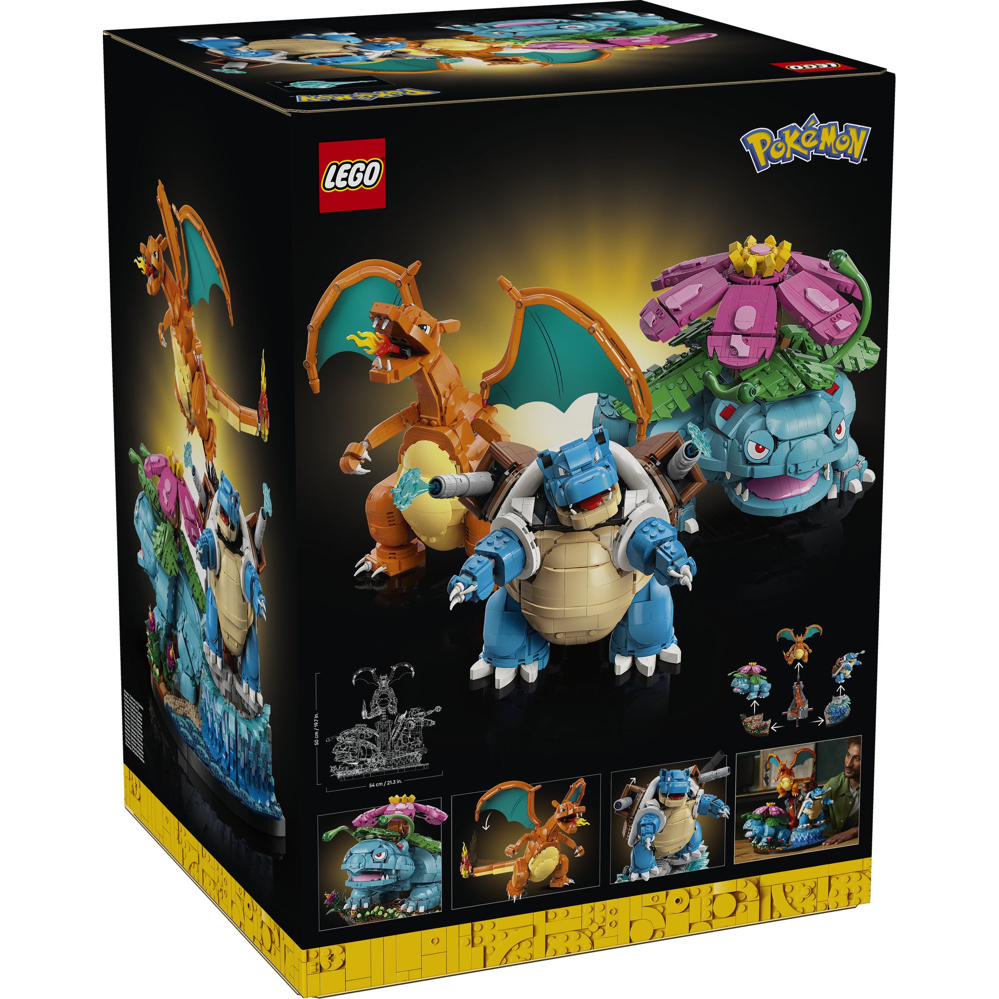 LEGO 72153 Pokemon Venusaur, Charizard and Blastoise Set in packaging