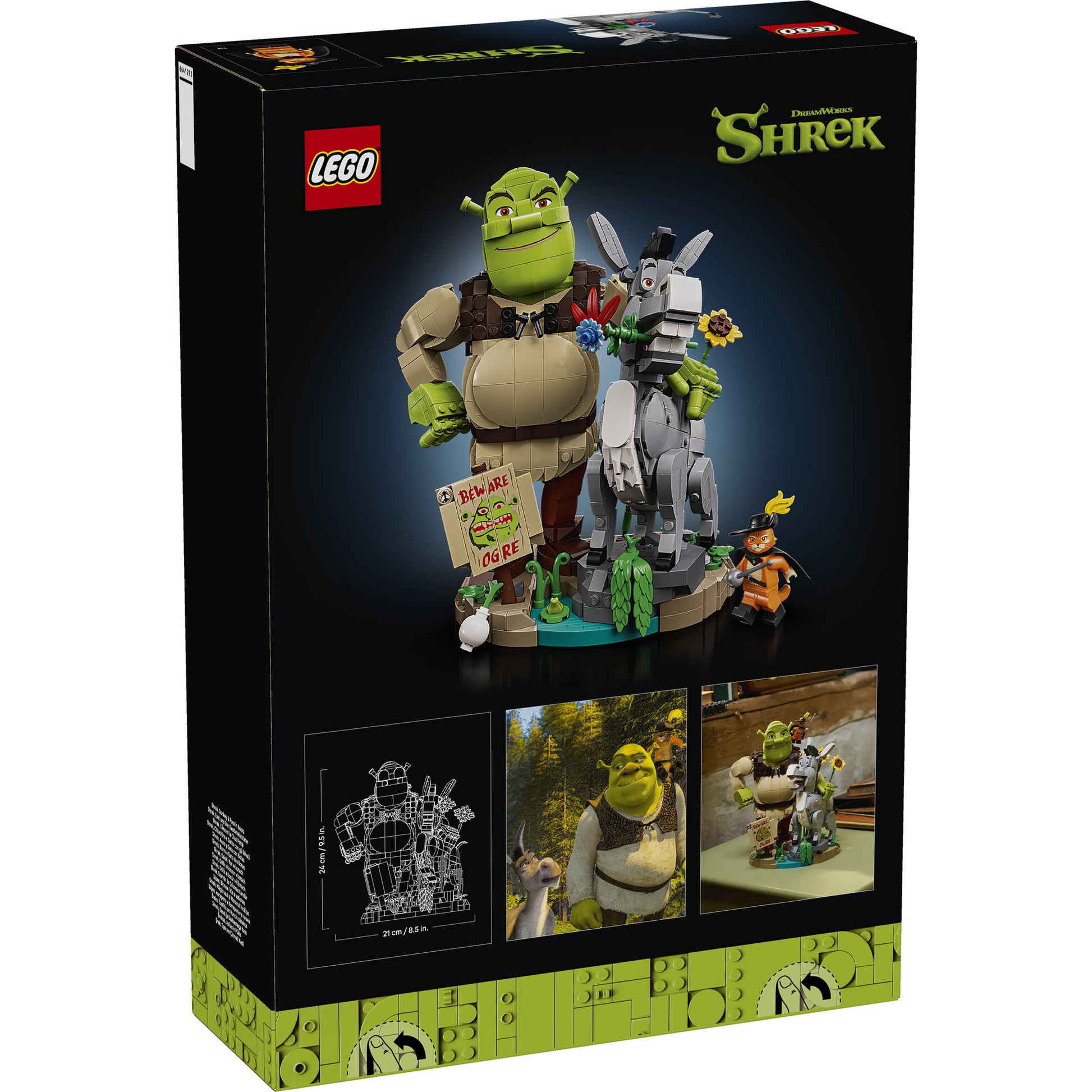 LEGO 72423 Shrek: Shrek, Donkey & Puss in Boots Set in packaging