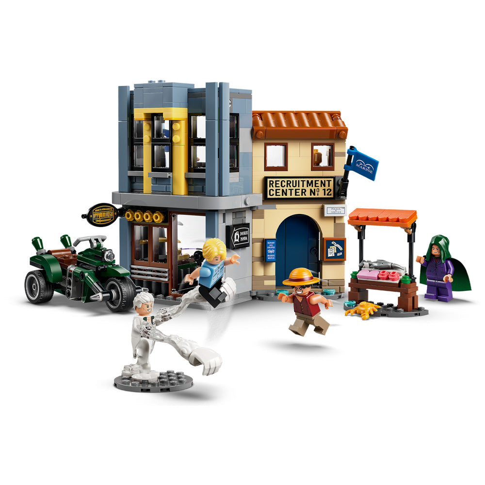 Assembled LEGO 75642 ONE PIECE Showdown with Captain Smoker set