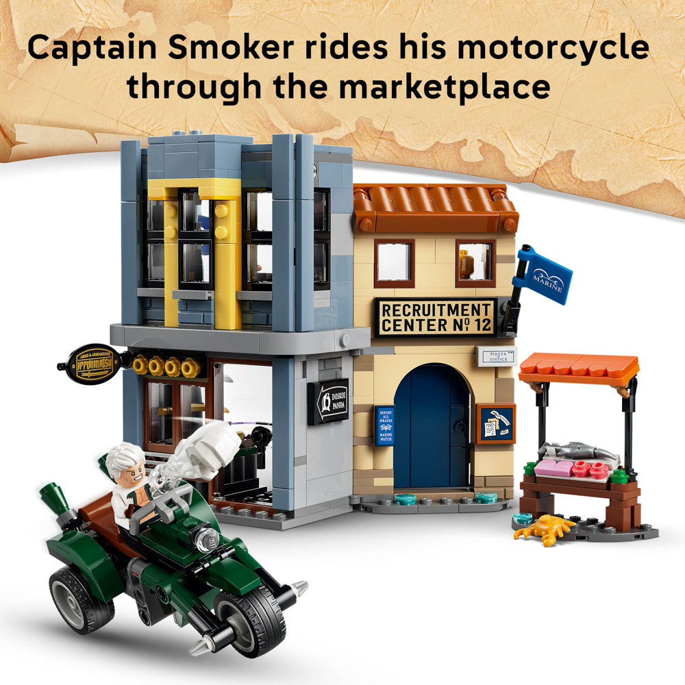 Assembled LEGO 75642 ONE PIECE Showdown with Captain Smoker set
