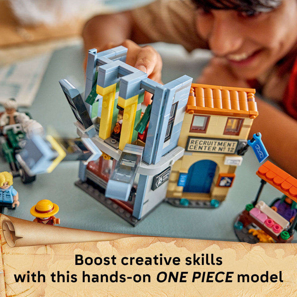 Assembled LEGO 75642 ONE PIECE Showdown with Captain Smoker set