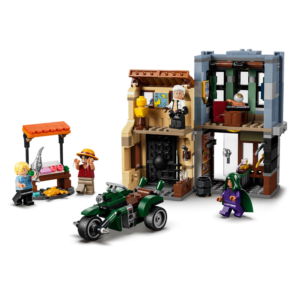Assembled LEGO 75642 ONE PIECE Showdown with Captain Smoker set