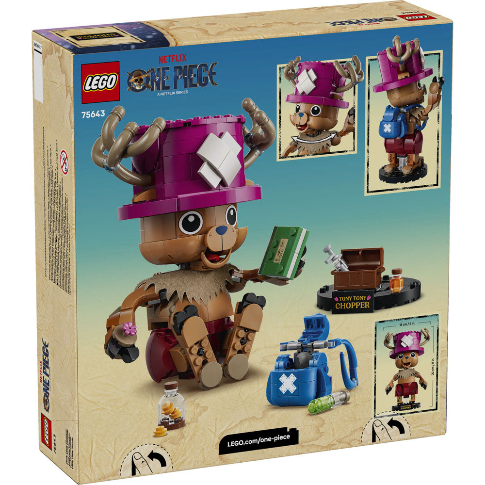 Back packaging of the LEGO 75643 ONE PIECE Tony Tony Chopper set