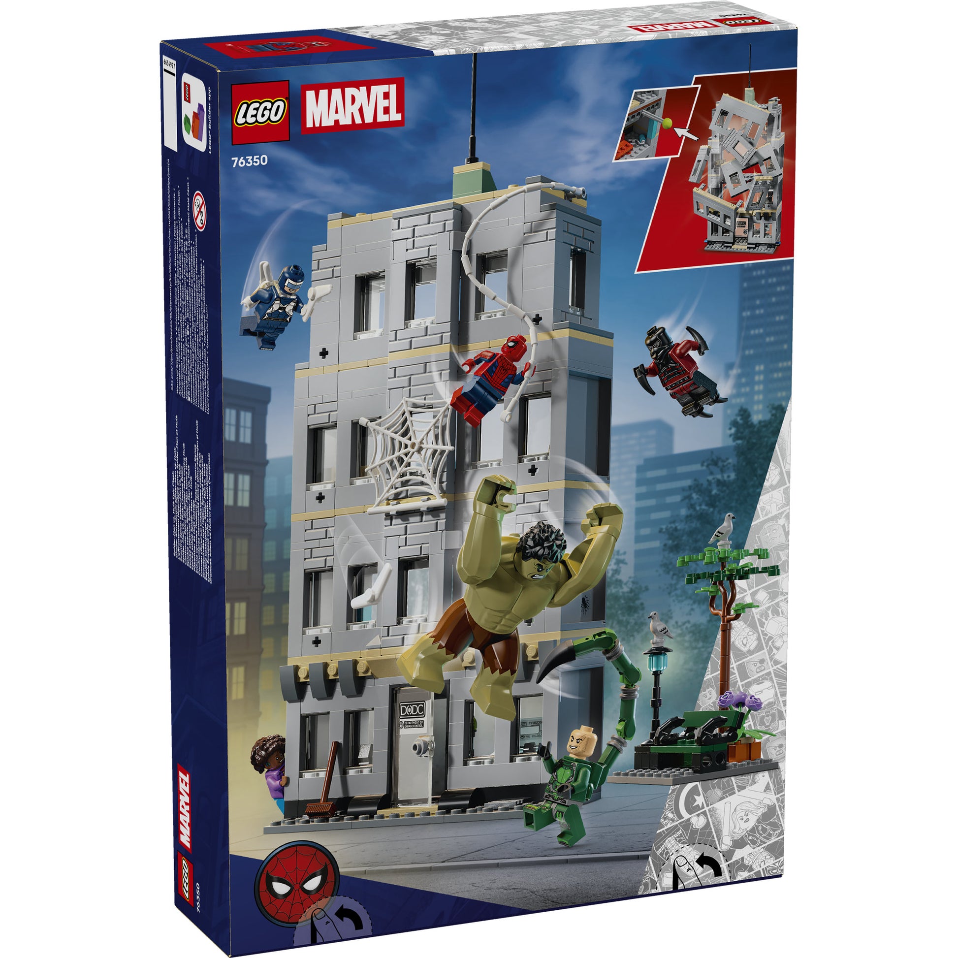 LEGO 76350 Marvel Spider-Man vs Hulk Epic Clash Set in packaging
