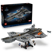 LEGO 76354 Super Heroes S.H.I.E.L.D Helicarrier in packaging, and assembled