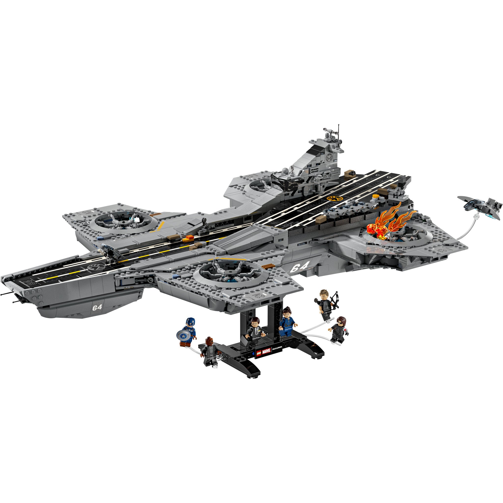LEGO 76354 Super Heroes S.H.I.E.L.D Helicarrier assembled