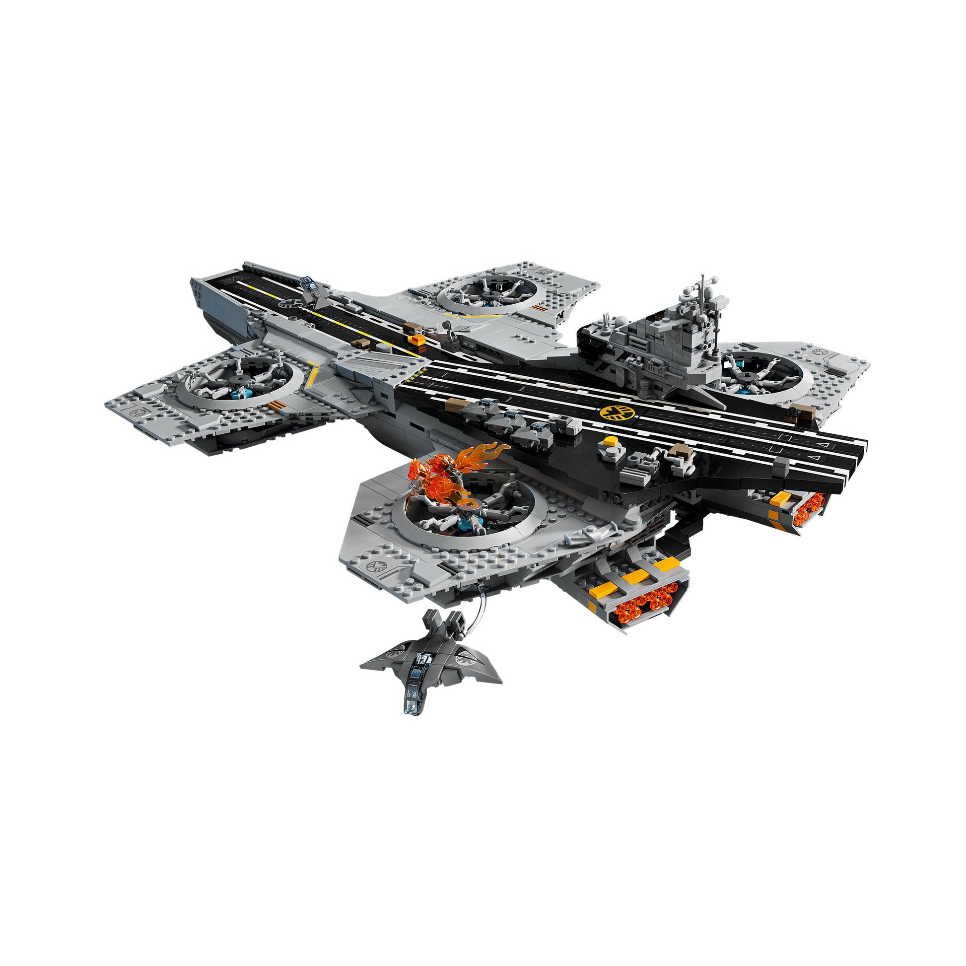 LEGO 76354 Super Heroes S.H.I.E.L.D Helicarrier assembled
