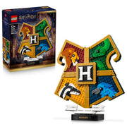 LEGO 76462 Harry Potter Hogwarts House Crest in packaging, and assembled