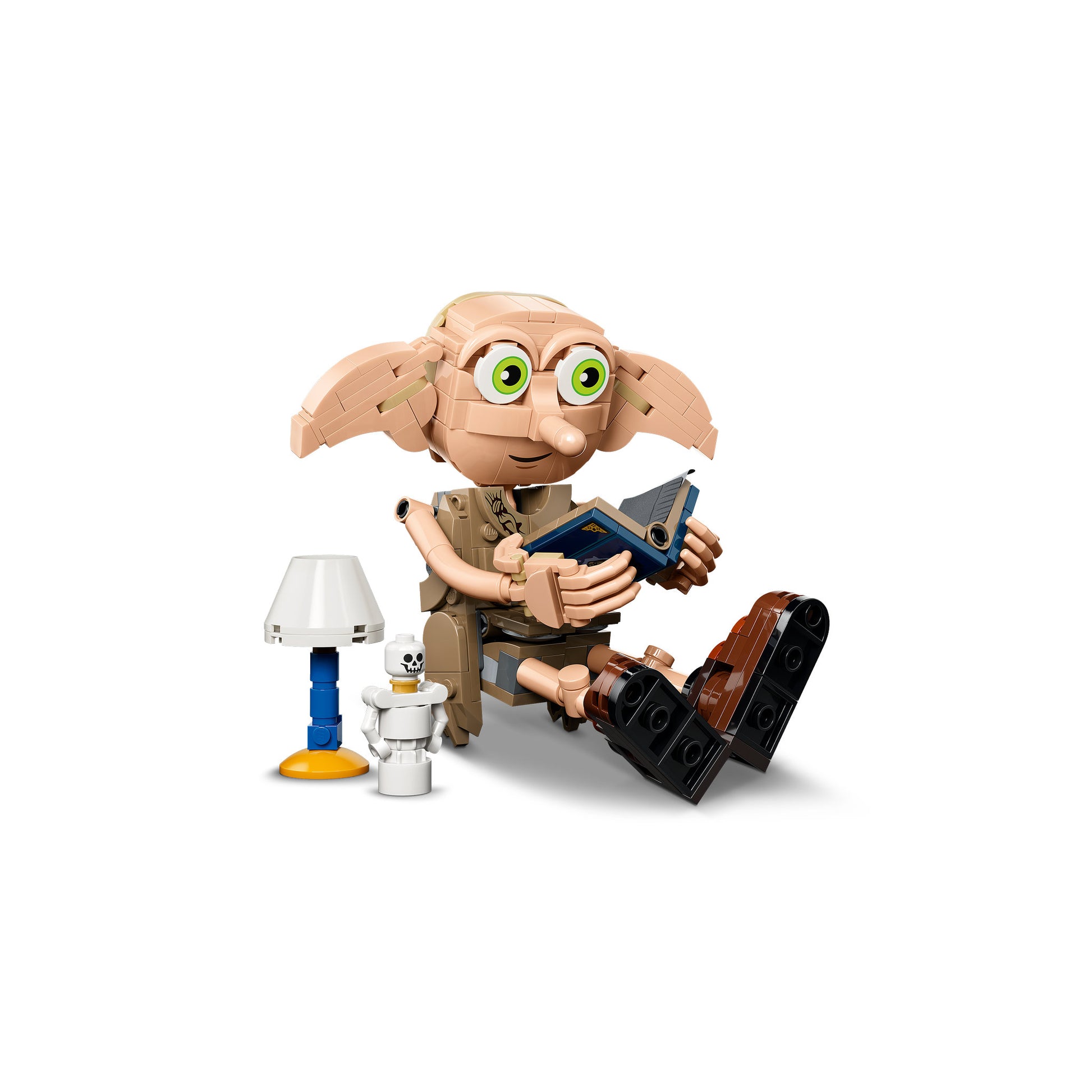 Assembled Dobby sitting, from the LEGO 76469 Harry Potter Dobby The Free Elf Set