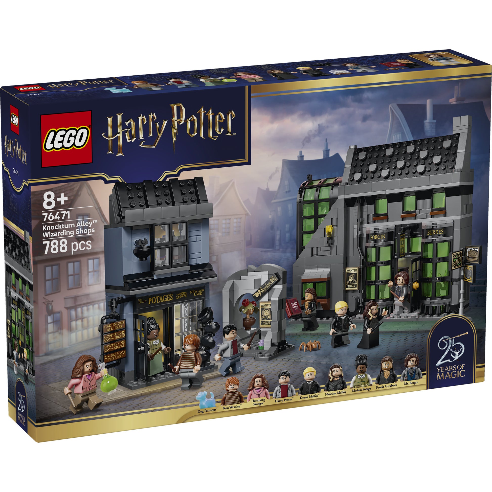 LEGO 76471 Harry Potter Knockturn Alley Wizarding Shops Set in packaging