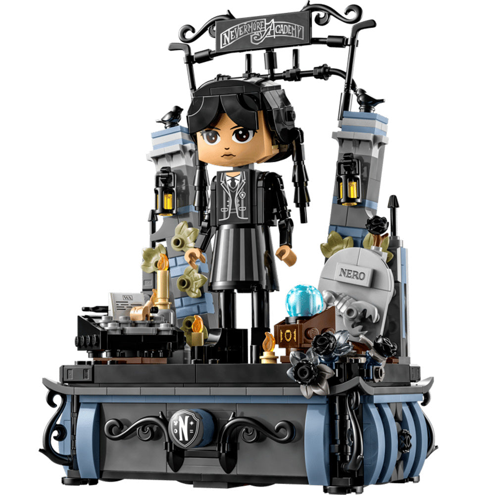 Assembled LEGO 76780 Wednesday Addams Figure set