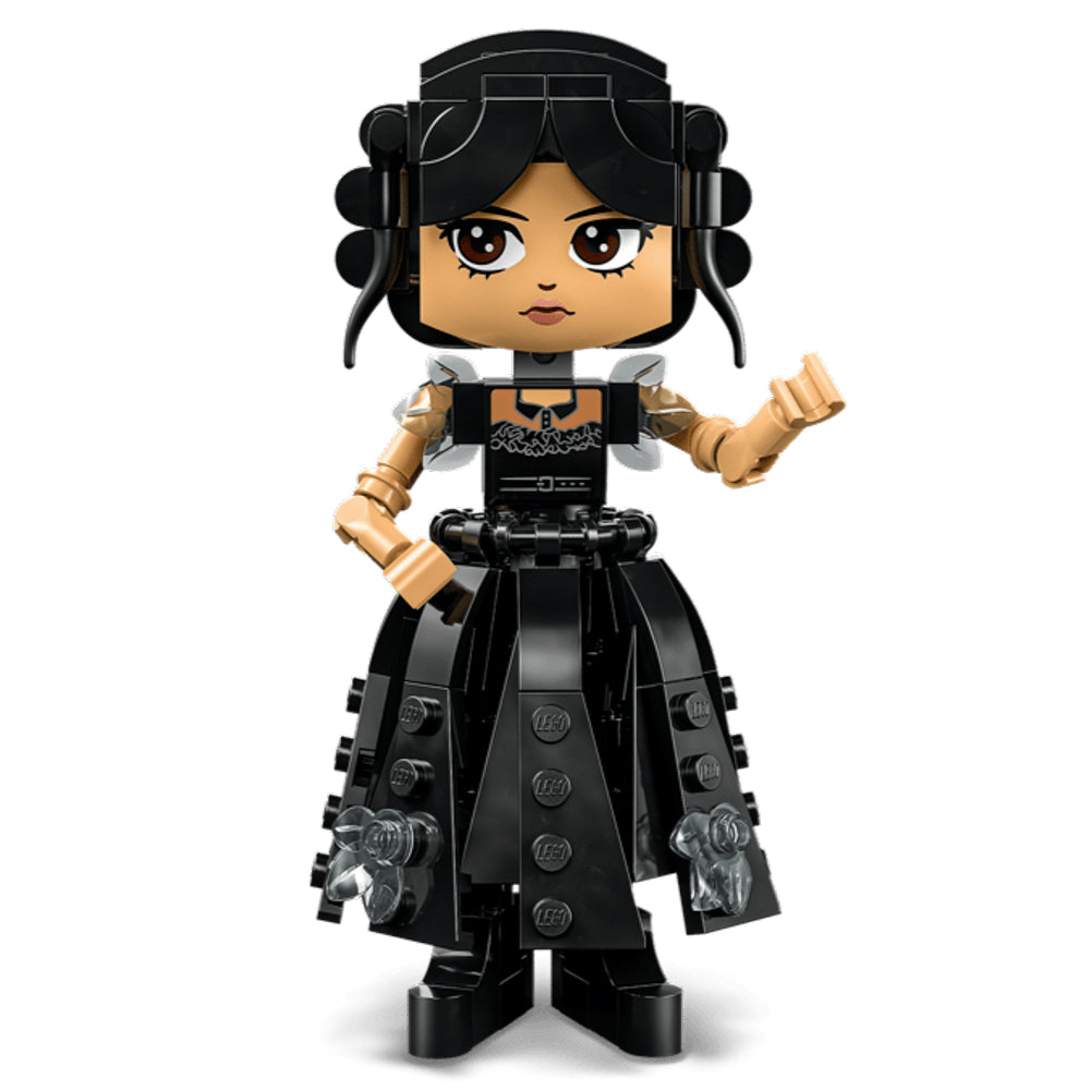 Assembled figure in dance dress: LEGO 76780 Wednesday Addams Figure set