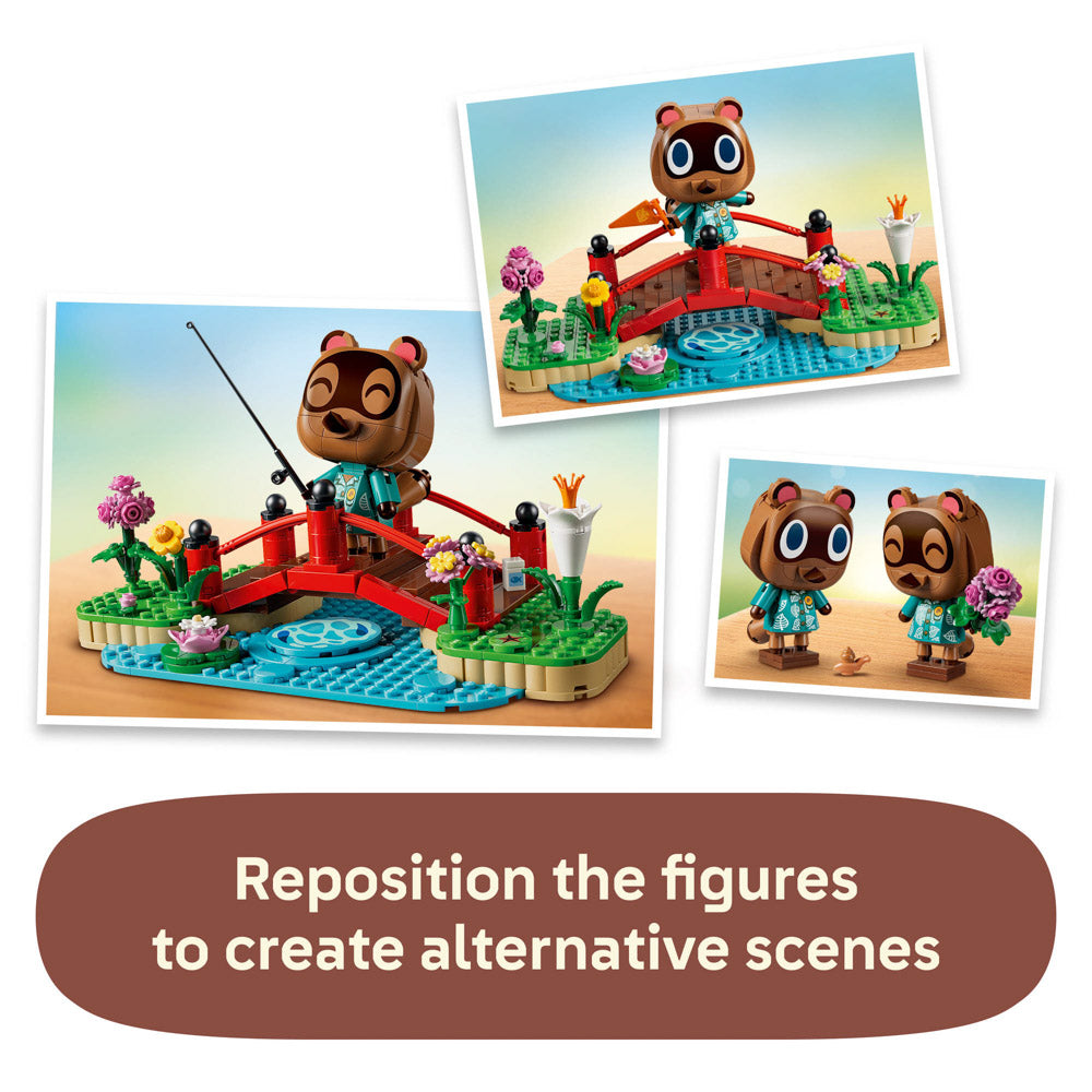 Display alternative scenes with the assembled LEGO 77059 Animal Crossing Timmy & Tommy's Fun Day Out set