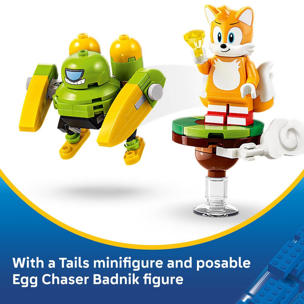 Tails and Badnik minifigures included with the LEGO 77119 Sonic Tails' Tornado-1 set