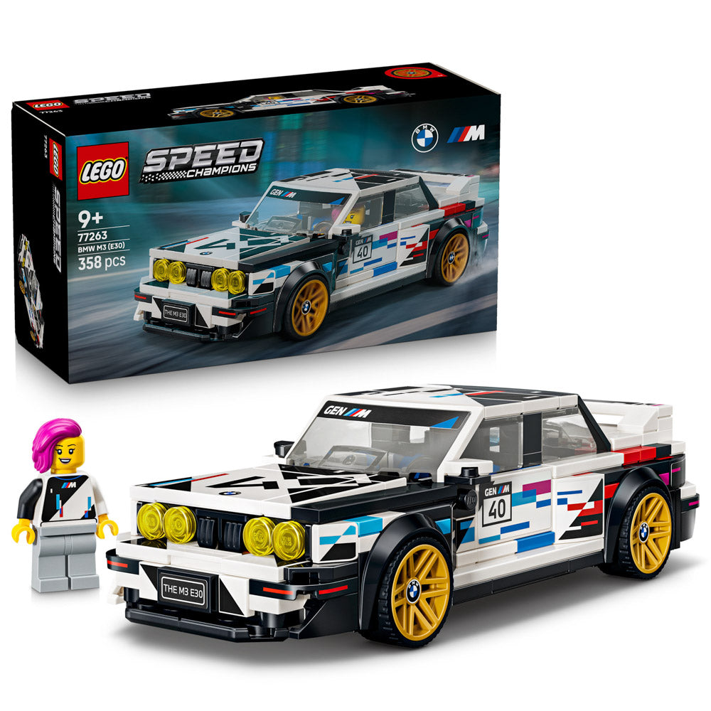 Assembled LEGO 77263 Speed Champions BMW E30 Mr Special Edition set