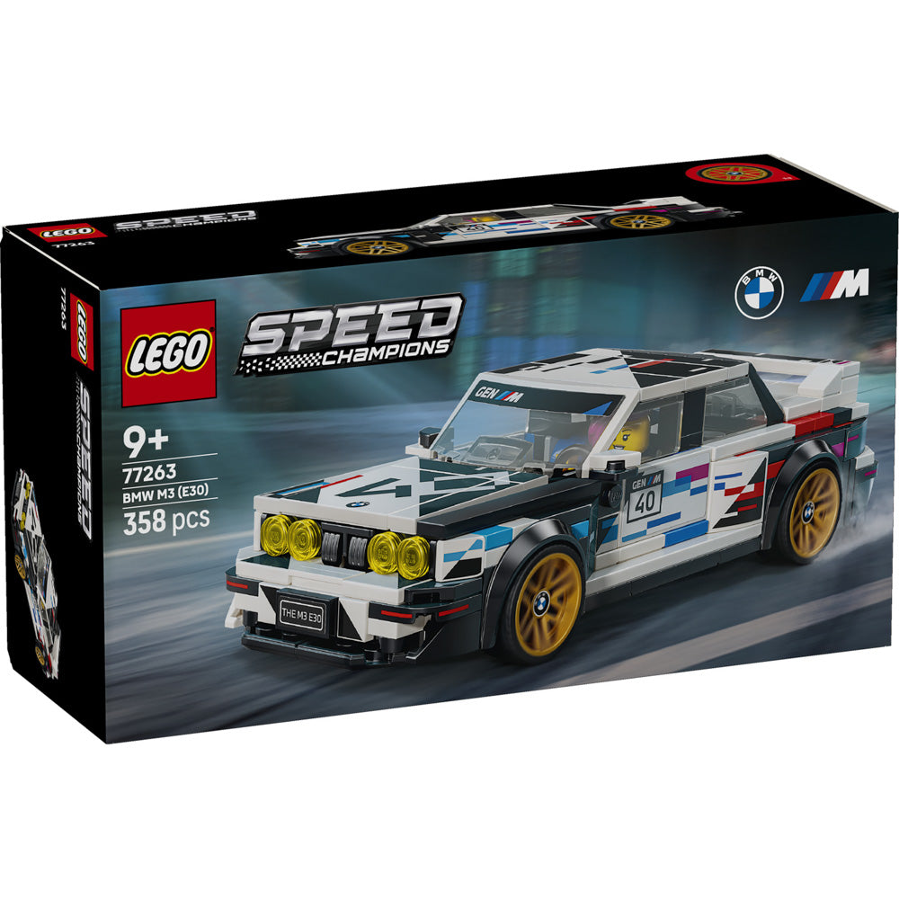 LEGO 77263 Speed Champions BMW E30 Mr Special Edition set, in packaging