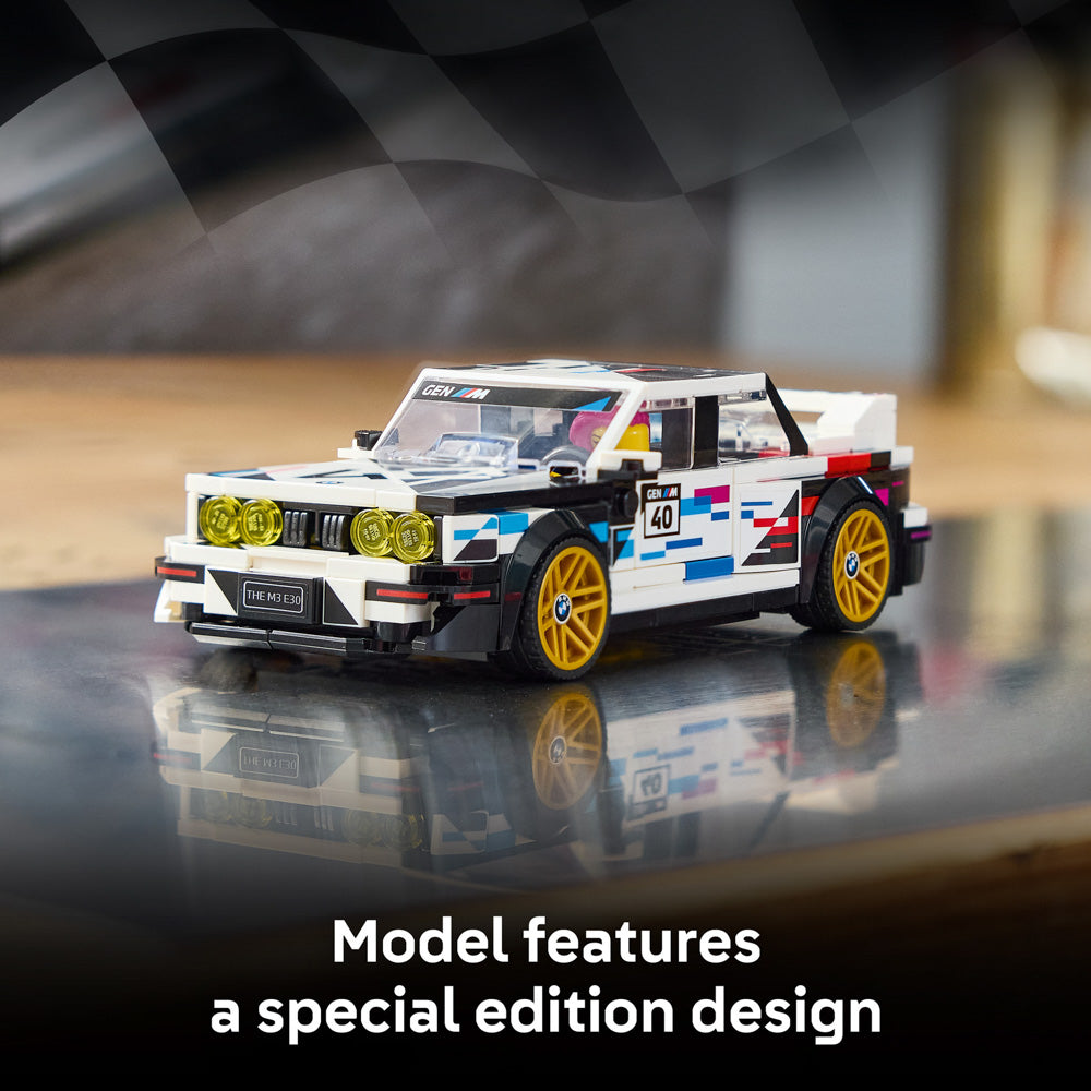 Assembled LEGO 77263 Speed Champions BMW E30 Mr Special Edition set