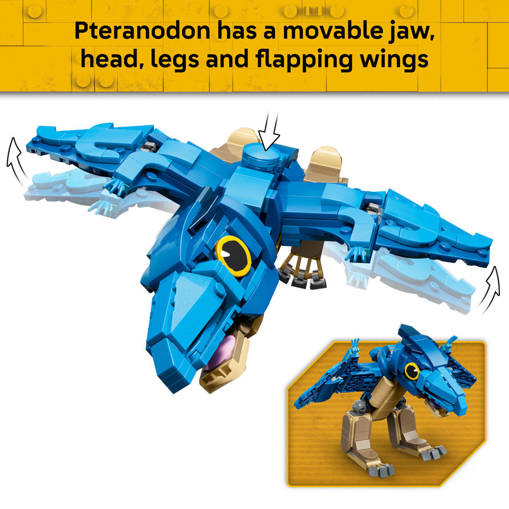 Assembled LEGO Dinosaur Pteranodon has movable head, legs and wings