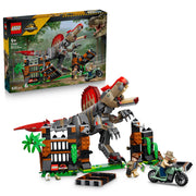 Assembled LEGO 77982 Jurassic World Spinosaurus Dinosaur Escape set