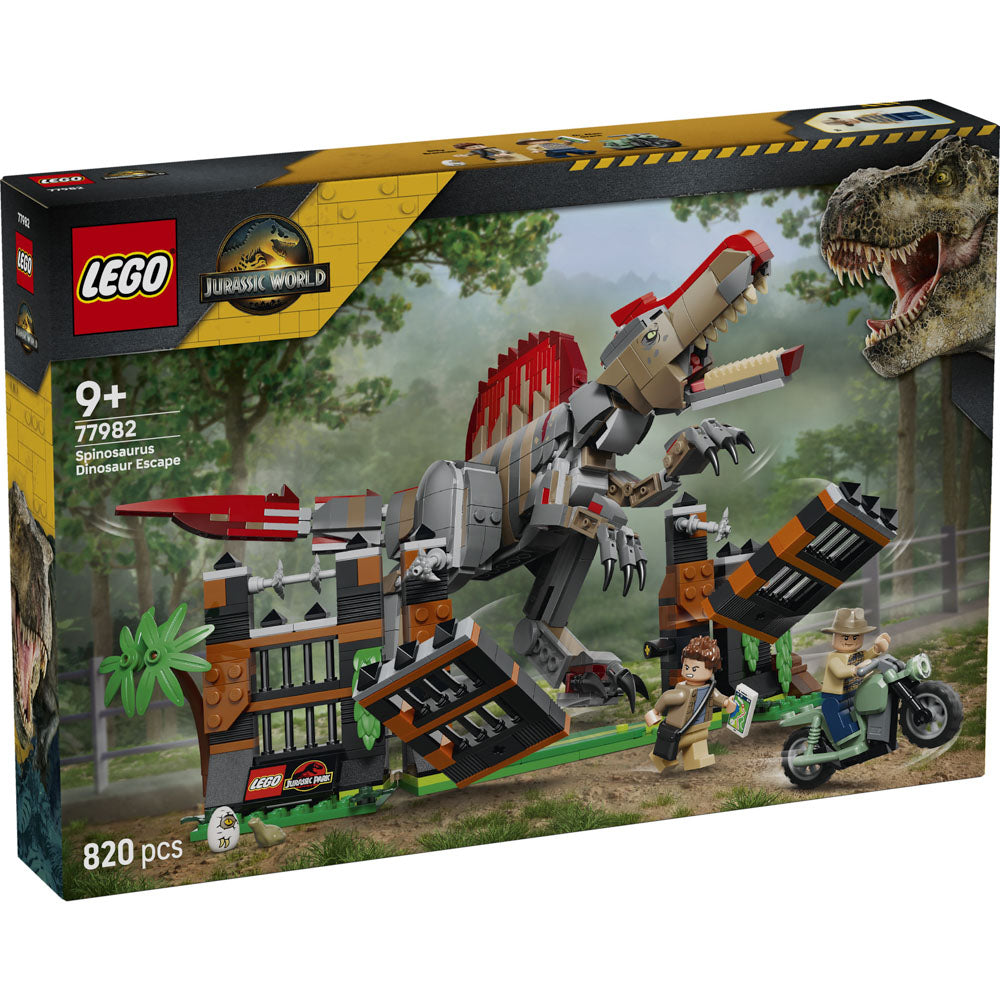 LEGO 77982 Jurassic World Spinosaurus Dinosaur Escape set, in packaging