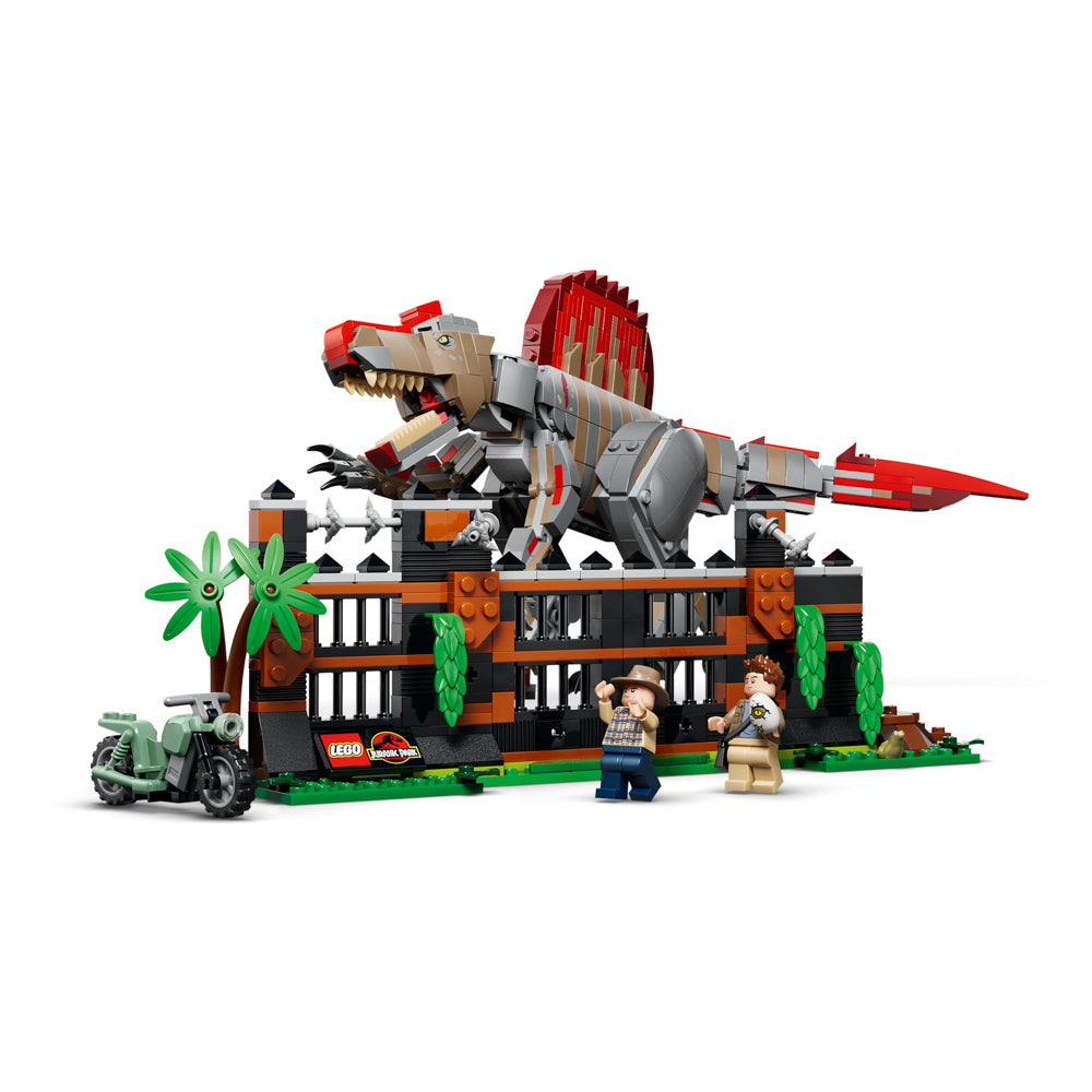 Assembled LEGO 77982 Jurassic World Spinosaurus Dinosaur Escape set
