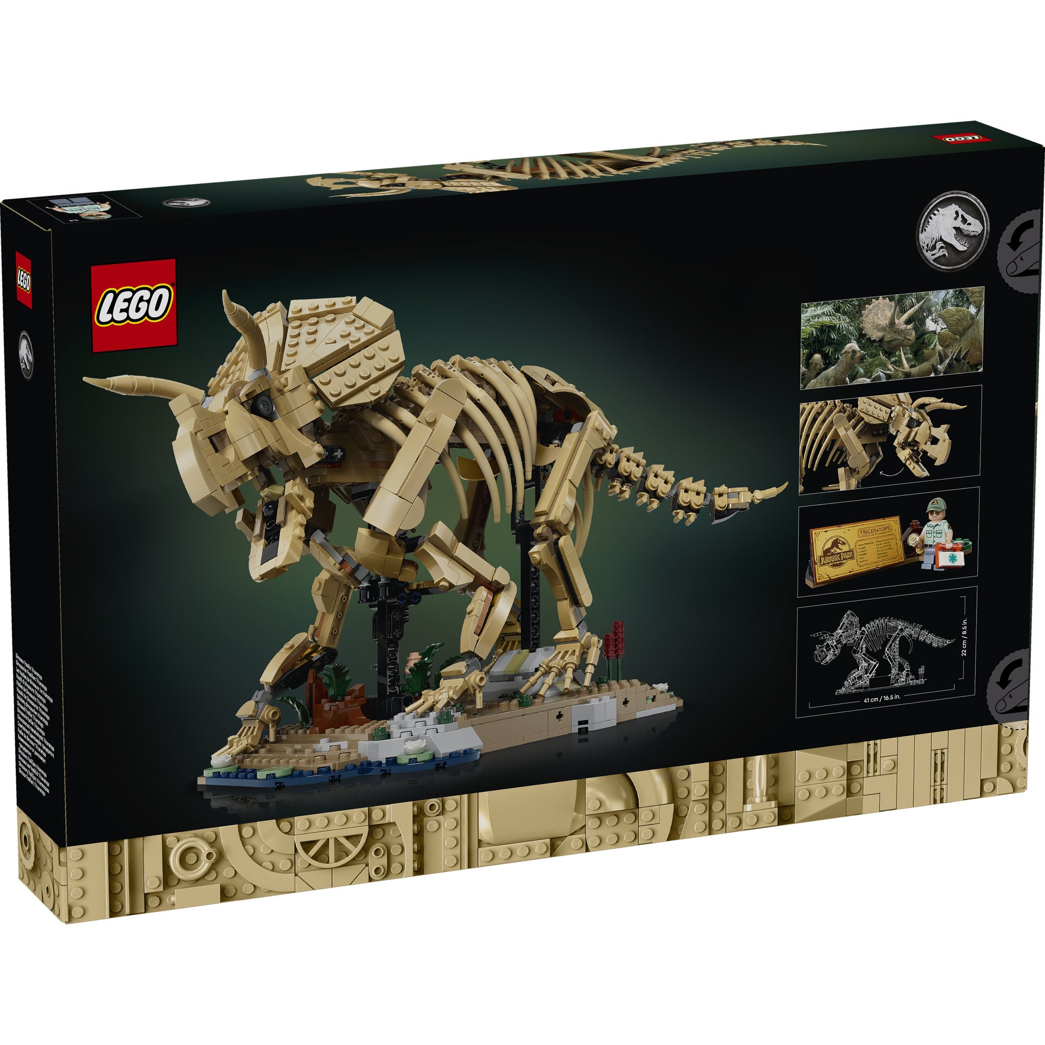 LEGO 77985 Jurassic World Dinosaur Fossils Triceratops Set in packaging