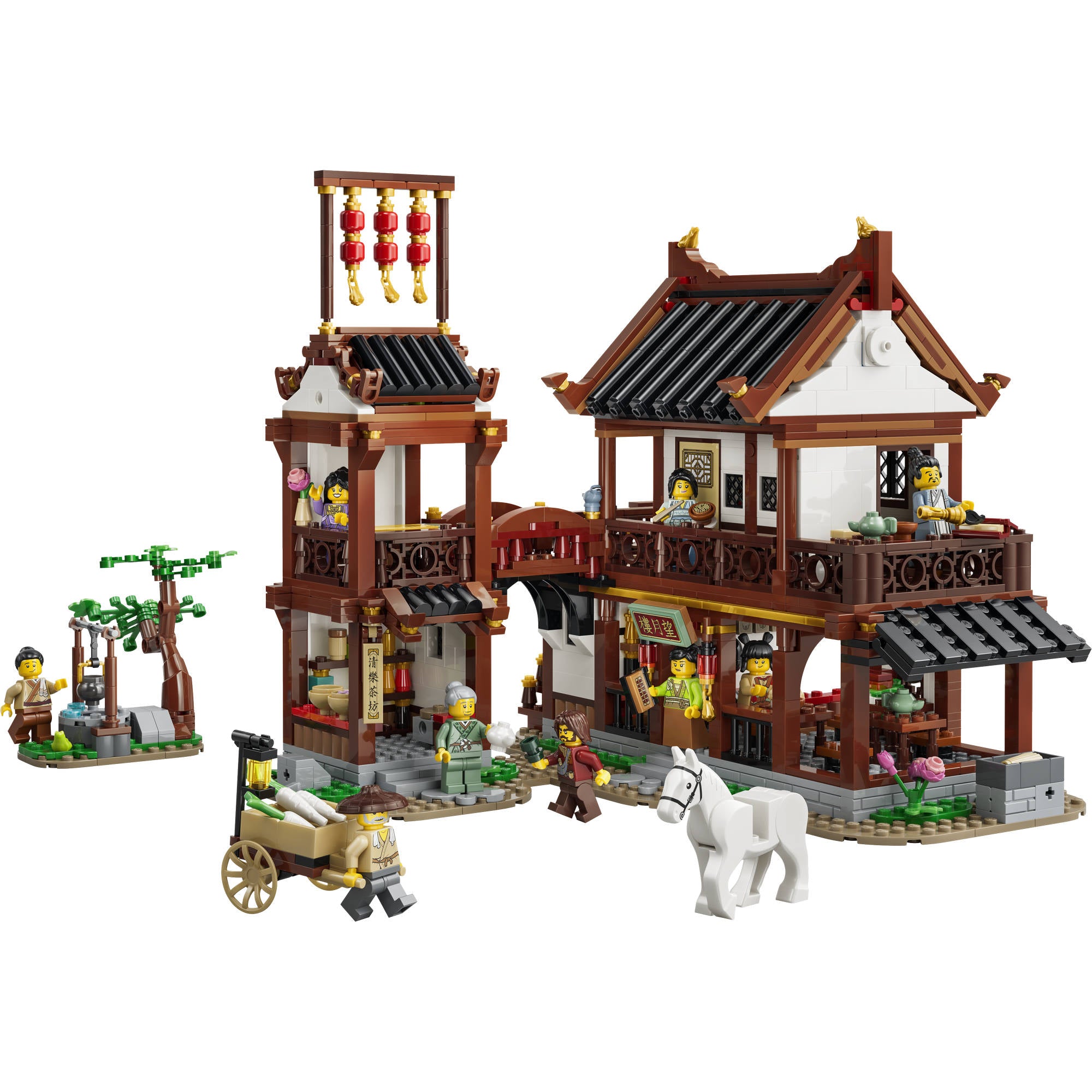 Assembled LEGO 80121 Ancient Moon Gazing Inn Set