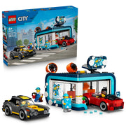 LEGO City Drive-Through Car Wash front packaging and assembled
